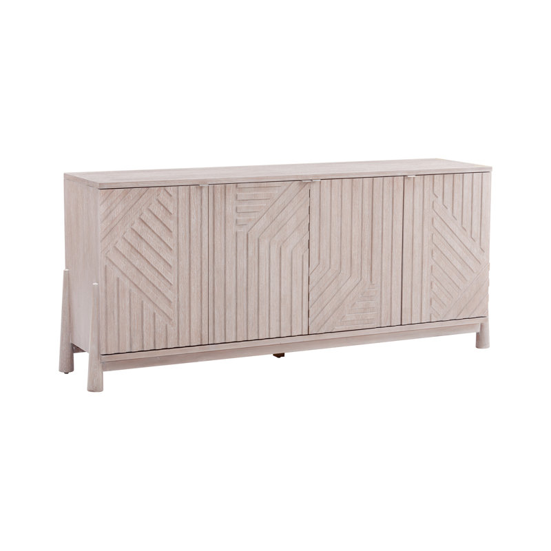 Horizons 74" Coastal Server in Cerused White Oak