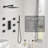 Revitalize 12 Inch Luxury Thermostatic Complete Shower System with Rough-in Valve-62520467