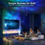 projecteur veilleuse d'aurores boréales et d'étoiles galactiques à double objectif pour chambre à coucher | 58 effets lumineux, bruit blanc, haut-parleur Bluetooth, synchronisation musicale, télécommande, minuterie, cadeau de décoration pour enfants, adultes et adolescents