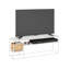 Rhyker Modern Lifestyle TV Stand, Solid White/White-1897330871