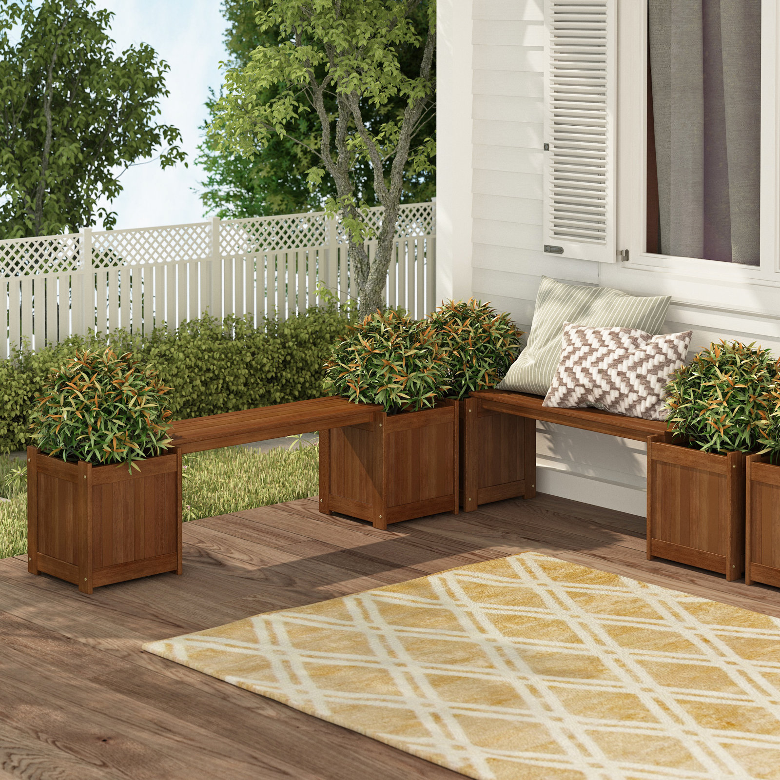 Arlen Raised Garden Bed, Brown