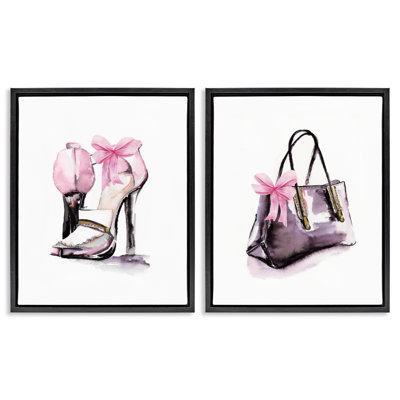 Ensemble de chaussures flottantes et cadre de luxe 2 pièces, par Stella Chang