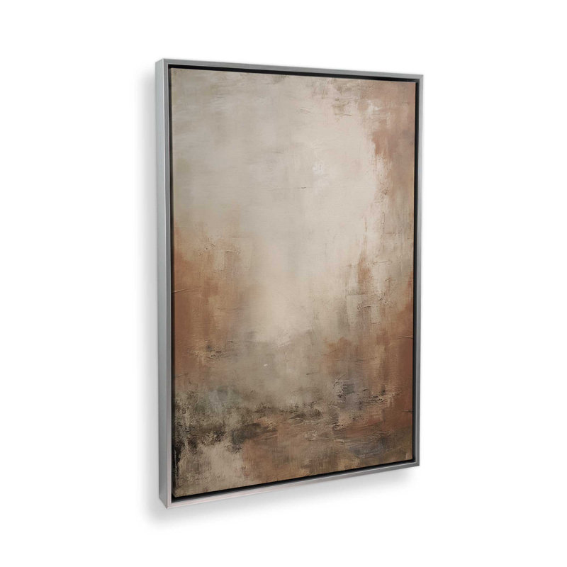 «Russet Mist Déroulant», reproduction sur toile roulée, Cadre flottant, H 18,75 po x l 12,75 po x P 1,75 po, Chrome poli