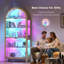5-Tier Arched Glass Display Cabinet with RGB LED Lighting  -1945430709