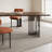 Lizann Walnut Solid Wood Top Dining Table-1590299716