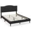 Structure de lit tapissier Costway