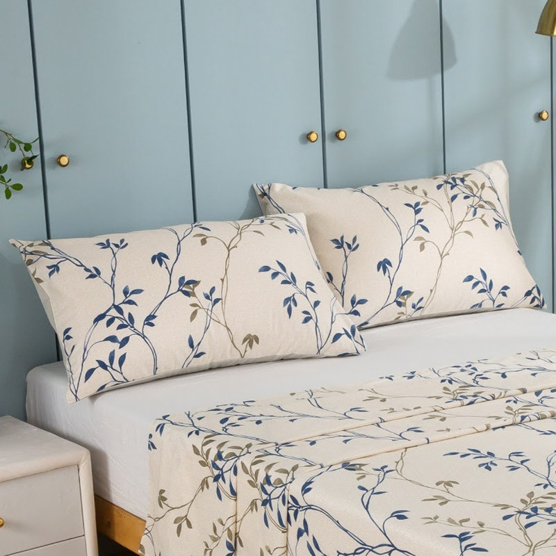 100% Cotton Standard Floral - Set of 2