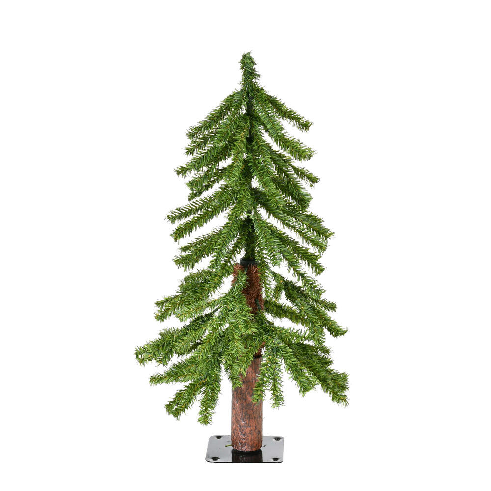 The Holiday Aisle® Alpine With Plastic Trunks 24' Artificial Pine ...