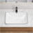 Ceramic Undermount Bathroom Sink 22.05" X 15.36" X 6.7" - White Porcelain Vessel Basin, Seamless Design For Vanity Countertop (3 Styles:  White, White With Black Lines, White With Black Edge)-1056954698