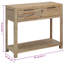Console en bois d'acacia massif 32,3 po x 13 po x 28,7 po