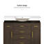 Meuble-lavabo 48 po. Armoire de rangement abondante - 2 portes à fermeture douce et 6 tiroirs