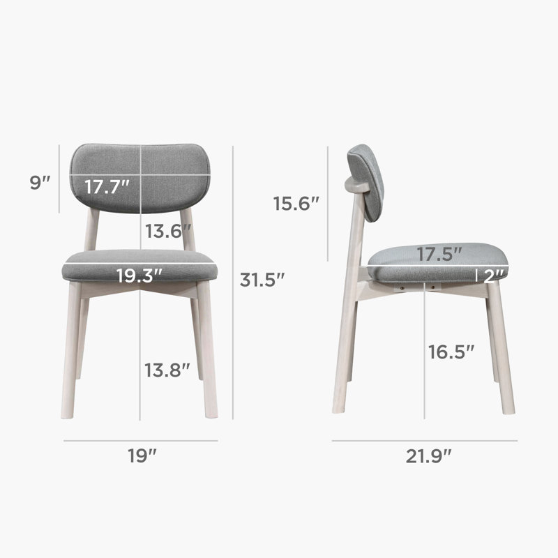 Ensemble de 2 chaises de salle à manger Acanva