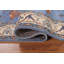 Tapis oriental bleu fait à la main Oushak 4 x 6