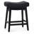 24" Solid Wood Saddle Bar Stools Ideal for Kitchen Island and Counter-1884547304