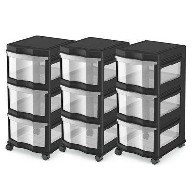 3 Drawer Storage Drawer