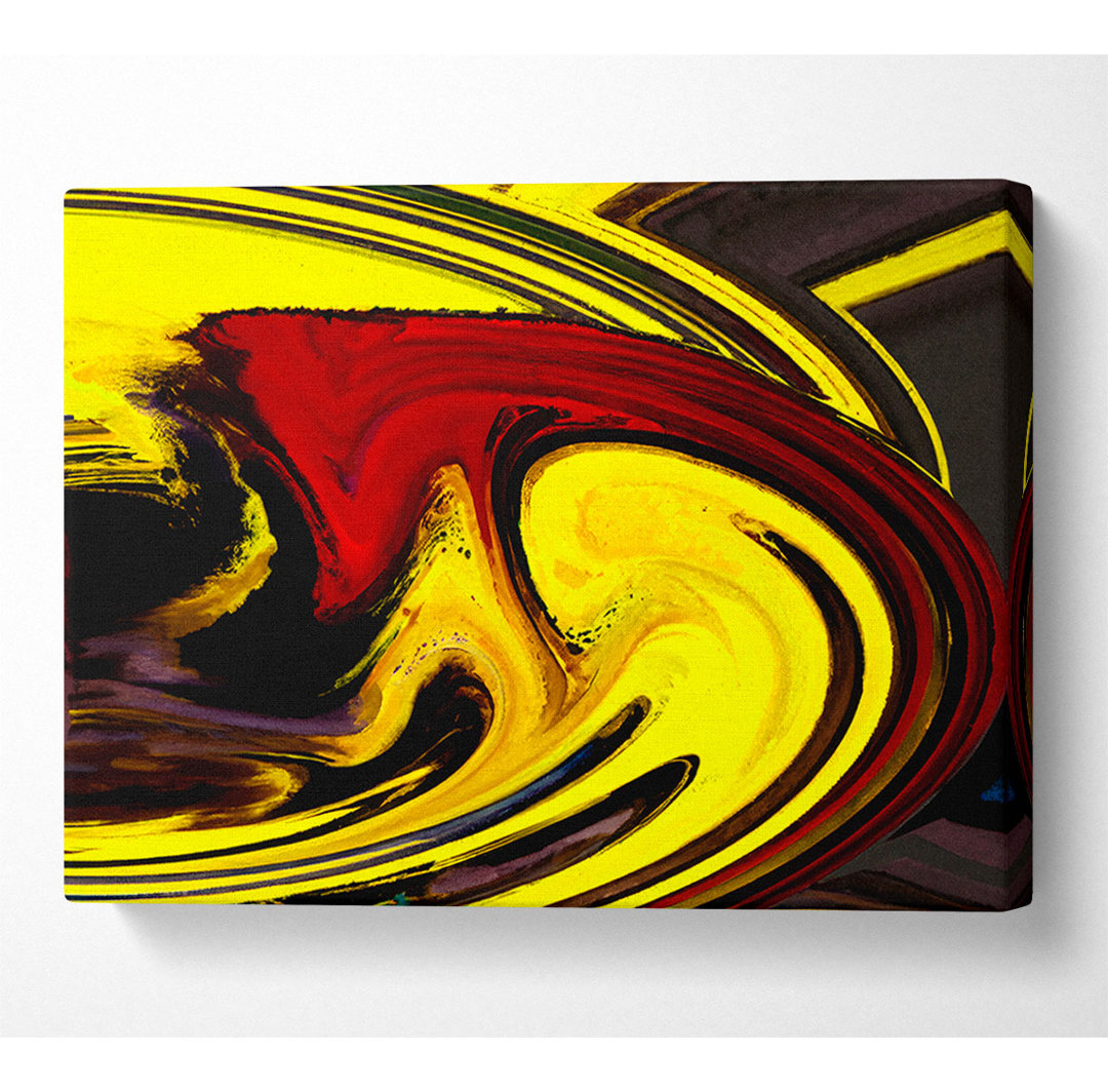 Gelbe Energie - Kunstdrucke auf Leinwand - Wrapped Canvas