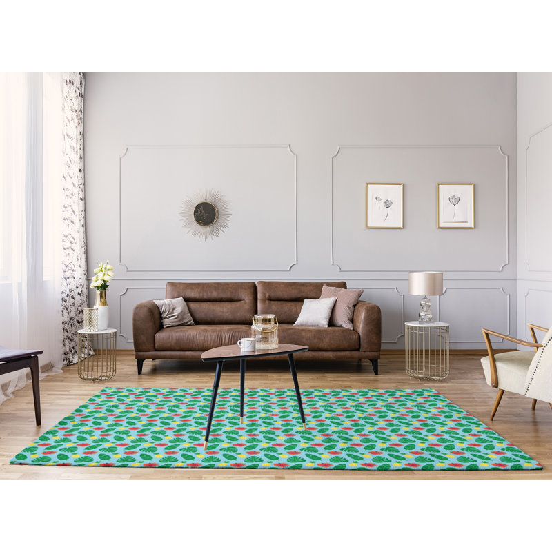 Tapis bleu tropical, Rectangle 9 pi x 12 pi