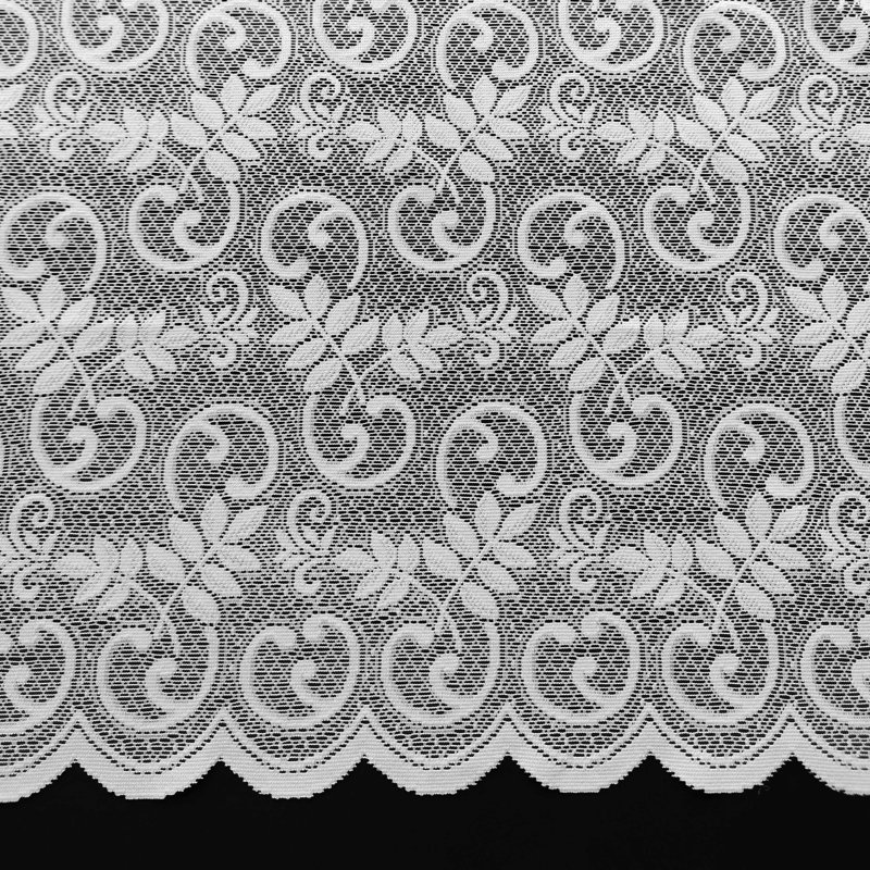 Amillianna Lace Semi Sheer NET WINDOW PANEL Single Panel, 300 W x 91 D cm