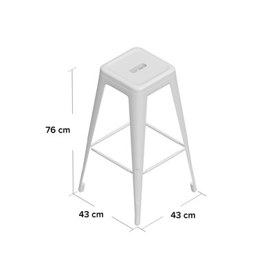 Counter Stool with Metal Frame
