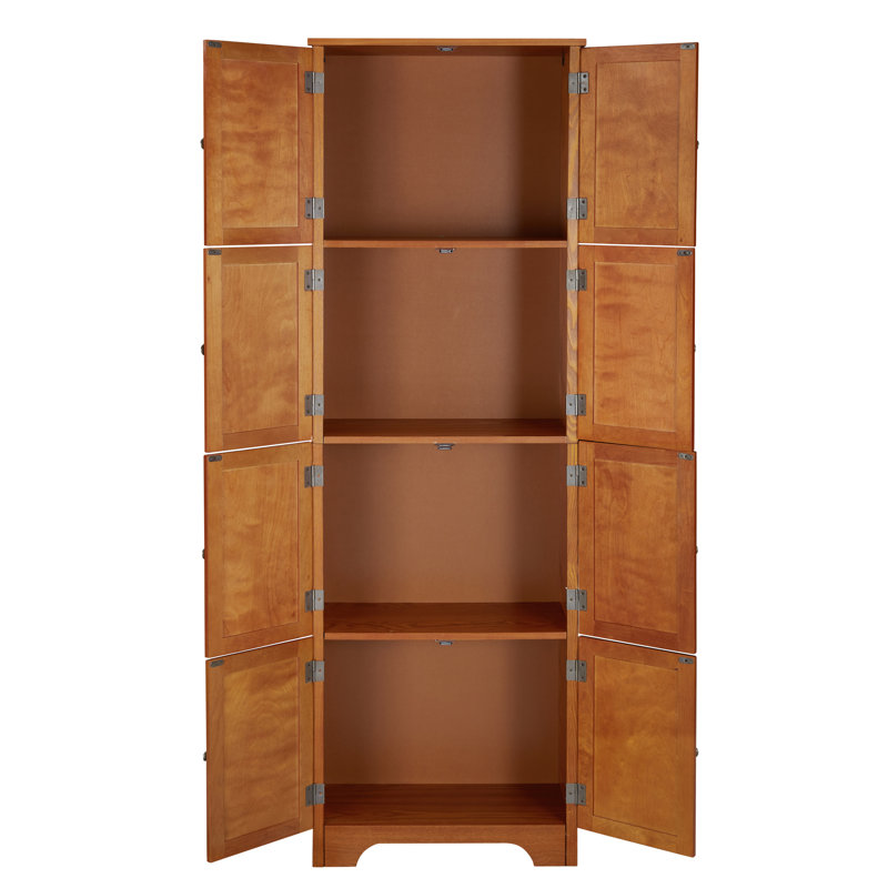 Tall Storage Cabinet Tall Storage Cabinet With 8 Doors And 4 Shelves, Bookshelf Living Room, Kitchen, Dining Room, Office Freestanding Storage Cabinet