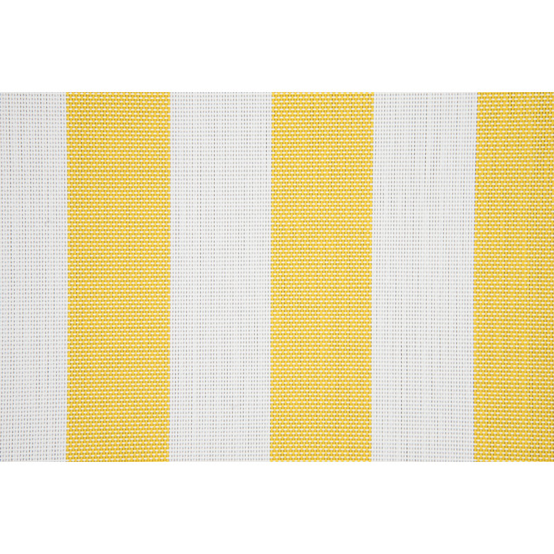 Cabana Polyester Striped Rectangle Placemat, Yellow