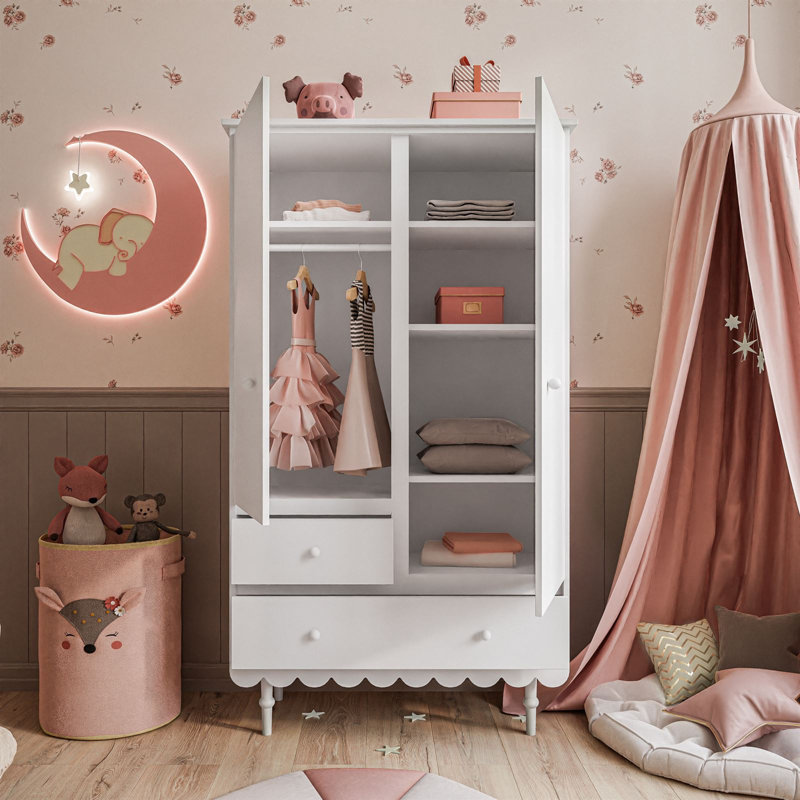 Gunnulf 2 Door Wardrobe, White