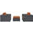 Modway Invite 3 Piece Outdoor Patio Sunbrella Sectional Set-31483489