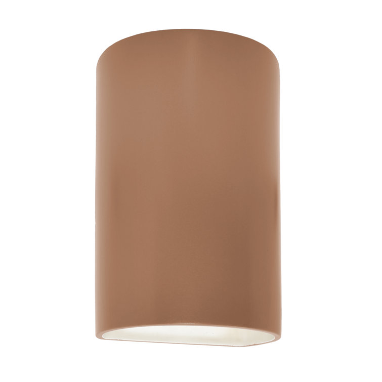 Pacursa Single Light Ceramic Dimmable LED Flush Mounted Sconce
