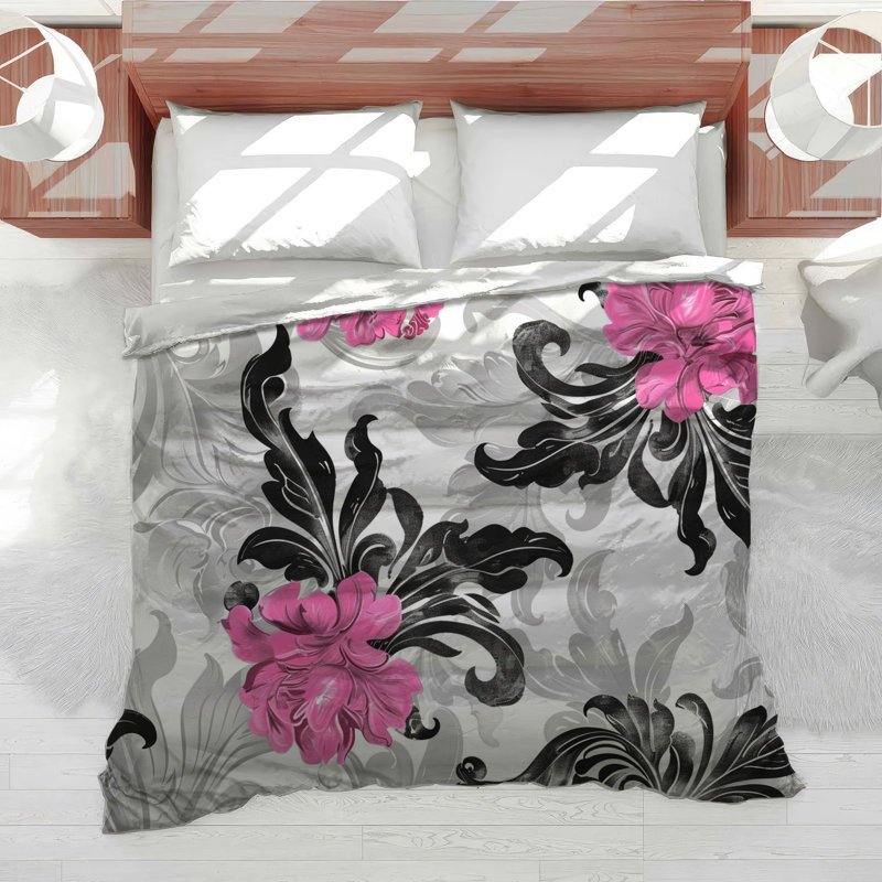 Édredon à motif floral de style champêtre, Édredon simple TG