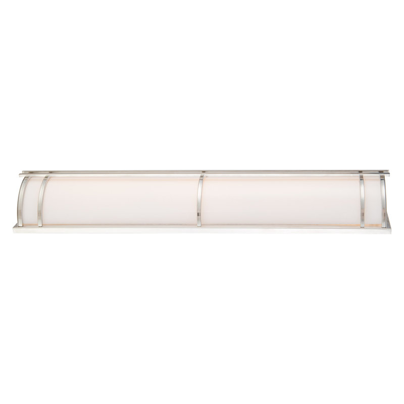 Skyscraper Outdoor Dimmable LED Flush Mount, Stainless Steel, 2700K, 37" H x  9" W x 4.875" D