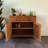 Solid  Old Elm Wood Console Cabinet