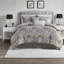 Ensembles de literie en coton de luxe, damas gris de qualité supérieure, chambre à coucher confortable