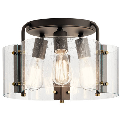 Taylor Glass Semi Flush Mount