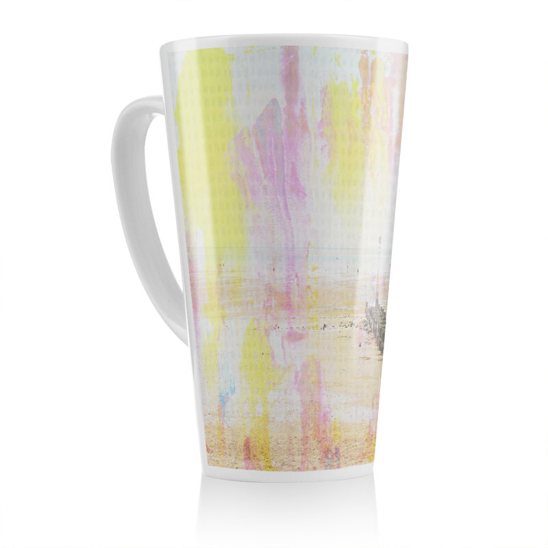 Beach Latte Mug, Yellow