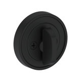 Recessed Round Deadbolt Single Cylinder Deadbolt in Matte Black