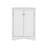 White Triangle Bathroom Storage Cabinet With Adjustable Shelves-852862192
