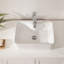 19"X15" White Ceramic Rectangular Vessel Bathroom Sink-92832833