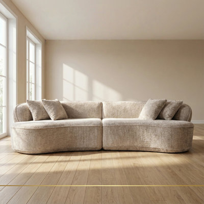 Canapé modulaire incurvé Modern Modular Cloud