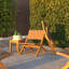 Chaise pliante Jalieah Patio Sense Sava, assise portative basse, bois d'acacia massif, intérieur / extérieur-899936747