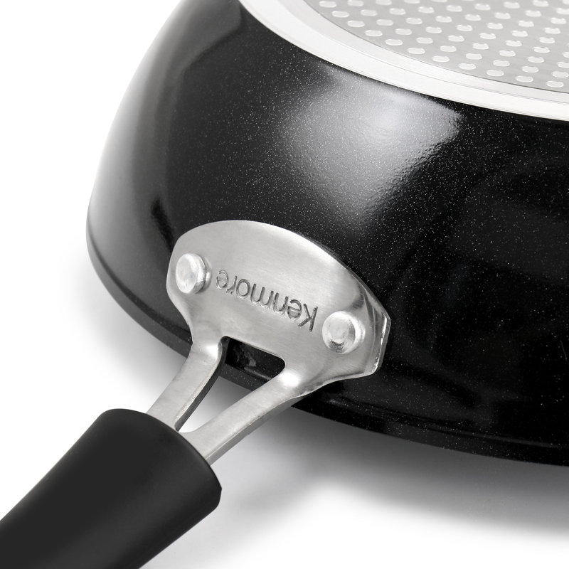 Kenmore 12-Piece Black Aluminum Nonstick Cookware Set