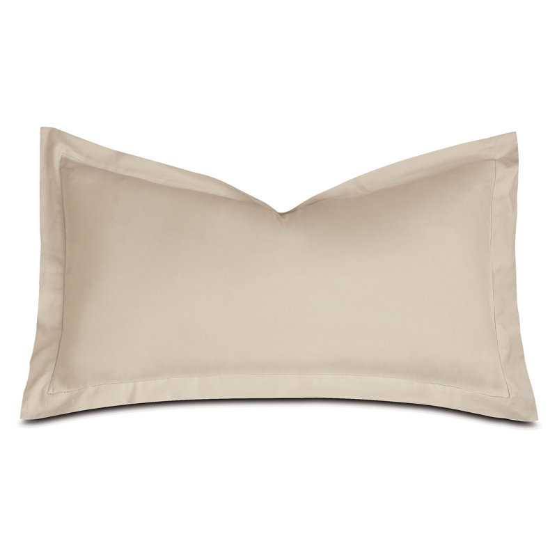 Deluca Cotton Pillow Sham, King, Almond