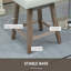 Tabouret de comptoir pivotant de 26,5 po-72286378
