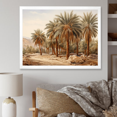 Palmier, désert, oasis, palmiers, impression sur toile, palmiers