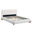 Grand lit plateforme tapissier élégant, centre de chambre luxueux et confortable, blanc-1422473430