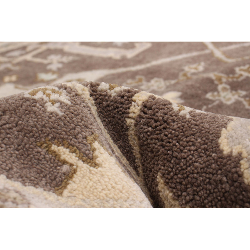 Tapis unique brun de 6 pi Sophy