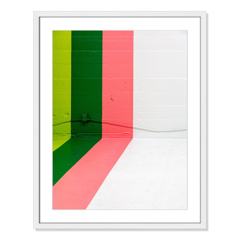 Imprimé Happy Happy, Oui, H 29,5 po x l 23,5 po x P 2 po, Cadre photo blanc