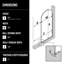 Arden 34" W x 78" H Frameless Fixed Shower Screen with 3/8" Glass-1549418337