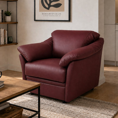 Chaise en cuir fleur Ramdev