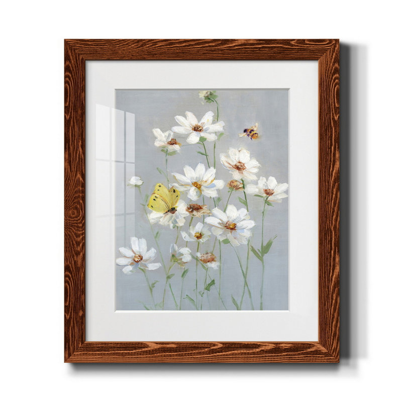 «Gathering Daisies I» - Impression, H 20 po x l 17 po x P 1,5 po, Érable