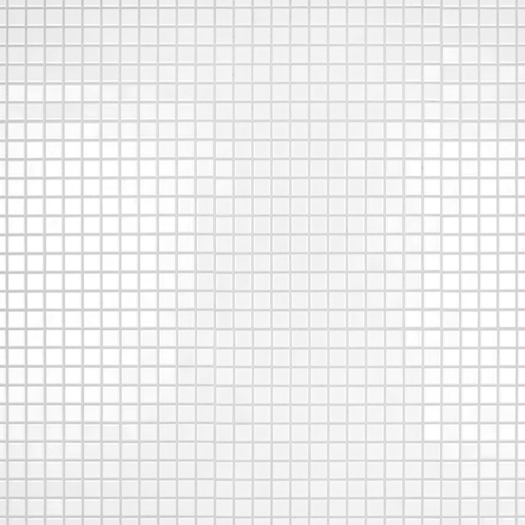 Metro 1" Square Matte White 10-3/4" x 11-3/4" Porcelain Mosaic Floor and Wall Tile Merola Tile